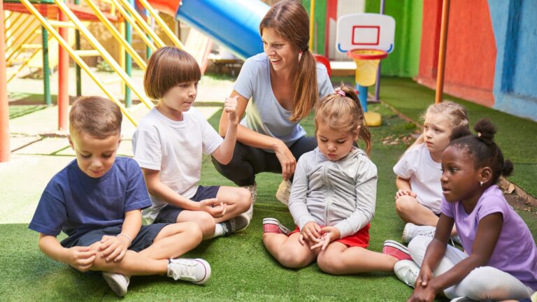 children engage in an activity