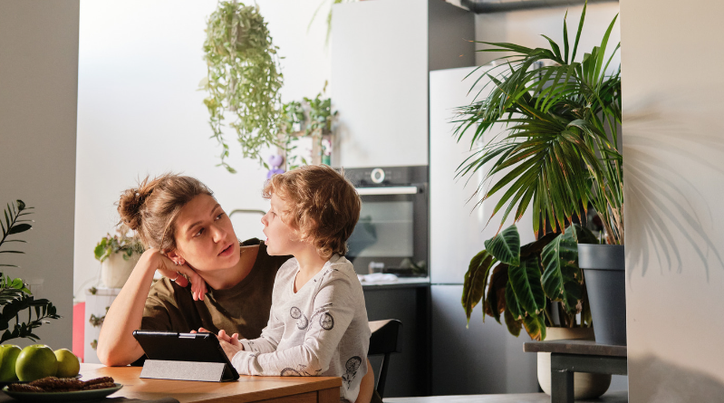 mom-talking-to-her-little-son